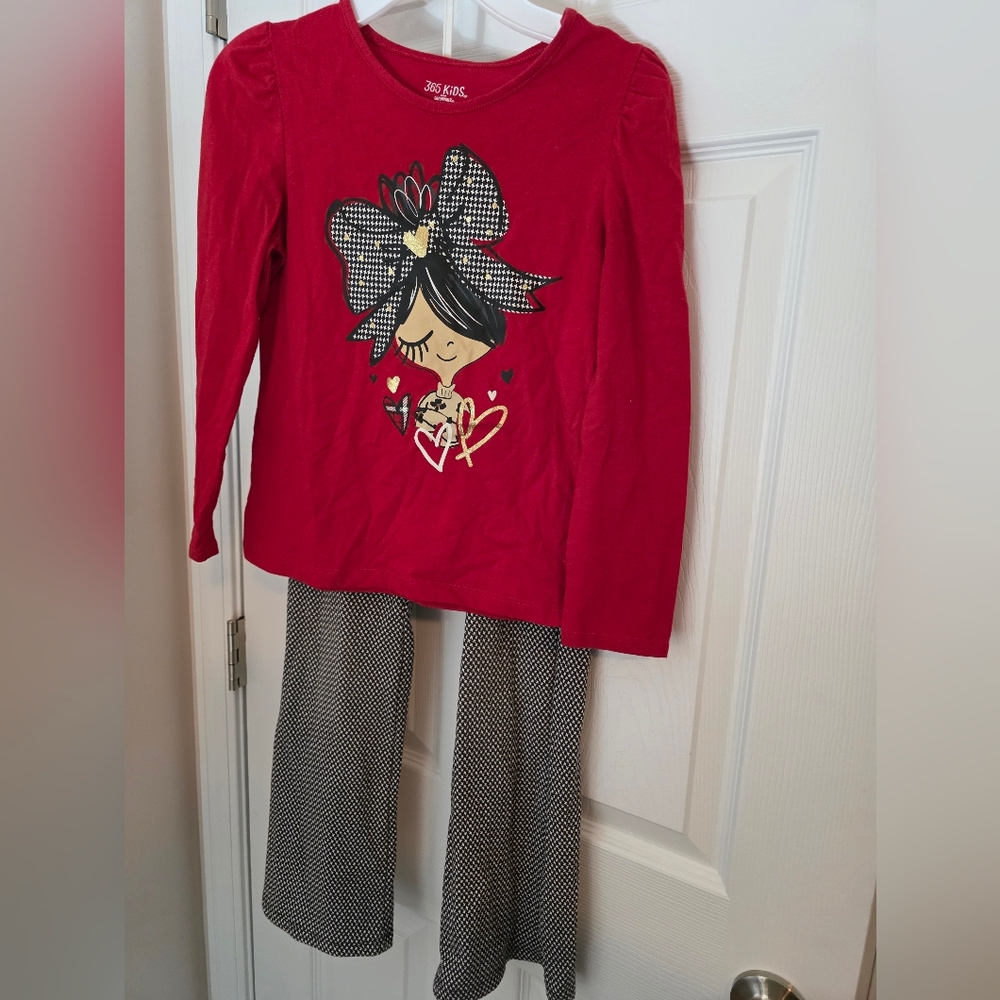 Red and Black Kids Matching Set